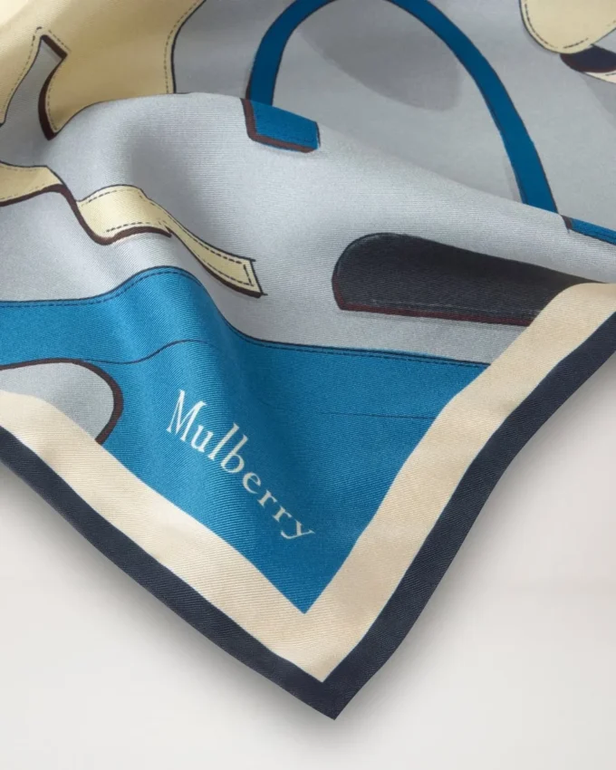 Square Scarf – Bayswater Workshop Light Grey Silk Twill Square Scarf – Bayswater Workshop Light Grey Silk Twill