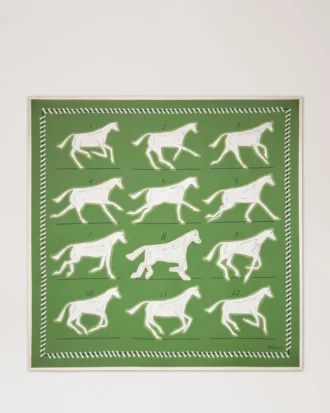Square Scarf – Chalk Horse Fern Silk Twill Women