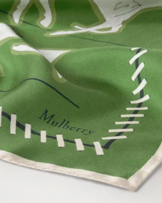 Square Scarf – Chalk Horse Fern Silk Twill Women