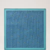 Square Scarf – Fishing Lure Marina Blue Silk Twill Square Scarf – Fishing Lure Marina Blue Silk Twill