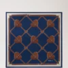 Square Scarf – Heart Pockets Pigment Blue Silk Twill Square Scarf – Heart Pockets Pigment Blue Silk Twill