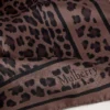 Square Scarf – Leopard Ebony Silk Twill Women Square Scarf – Leopard Ebony Silk Twill Women