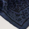 Square Scarf – Leopard Night Sky Silk Twill Women Square Scarf – Leopard Night Sky Silk Twill Women