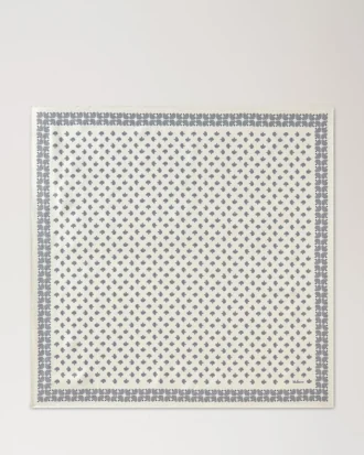 Square Scarf – Mulberry Tree Eggshell Silk Twill