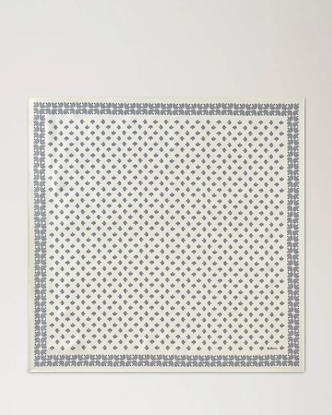 Square Scarf – Mulberry Tree Eggshell Silk Twill Square Scarf – Mulberry Tree Eggshell Silk Twill