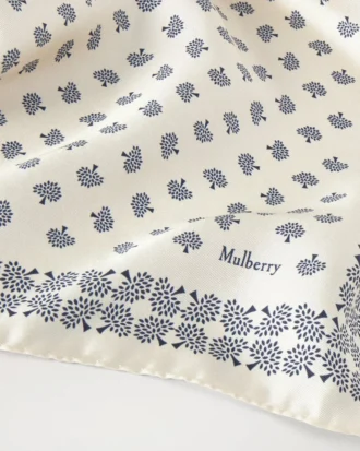 Square Scarf – Mulberry Tree Eggshell Silk Twill