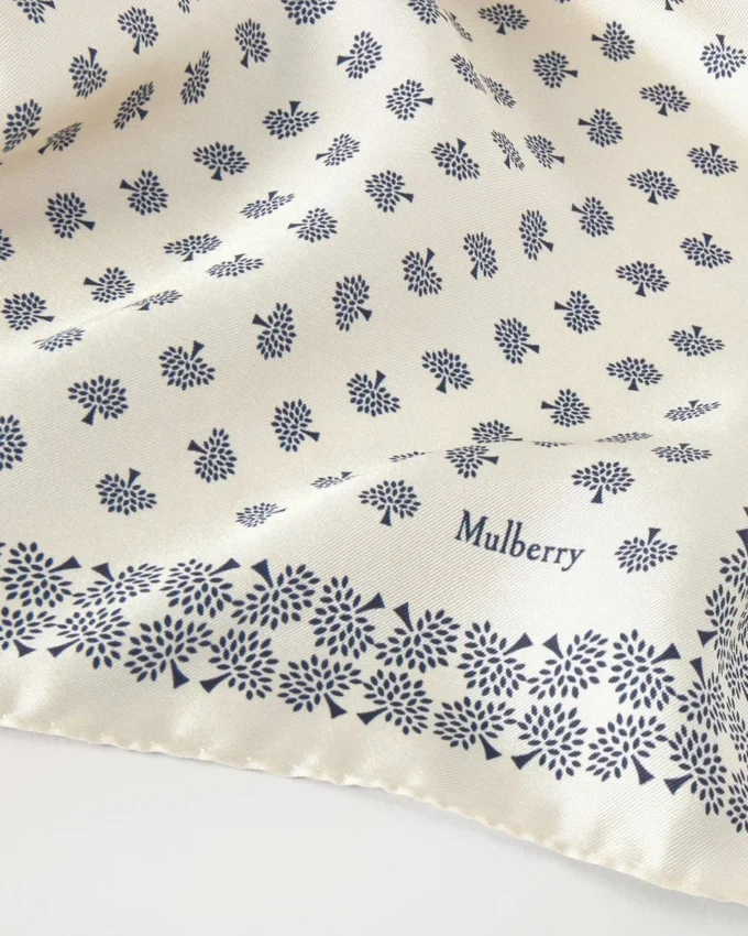 Square Scarf – Mulberry Tree Eggshell Silk Twill Square Scarf – Mulberry Tree Eggshell Silk Twill