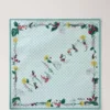 Square Scarf – Riverside Floral Marina Blue Silk Twill Square Scarf – Riverside Floral Marina Blue Silk Twill