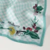 Square Scarf – Riverside Floral Marina Blue Silk Twill Square Scarf – Riverside Floral Marina Blue Silk Twill