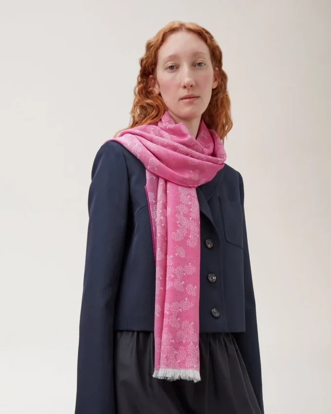 Tamara Scarf Mulberry Pink Cotton Women Tamara Scarf Mulberry Pink Cotton Women