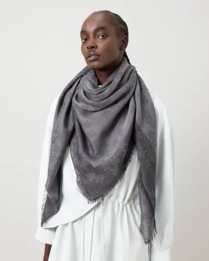 Tamara Square Charcoal Cotton Women