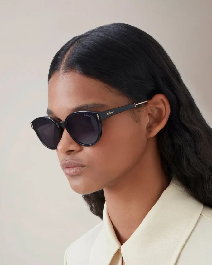 Taylor Sunglasses Black Bio Acetate & Metal Women Taylor Sunglasses Black Bio Acetate & Metal Women