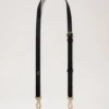 Thin Leather Strap Black Micro Classic Grain Women Thin Leather Strap Black Micro Classic Grain Women