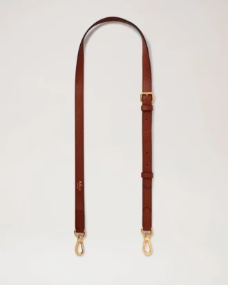 Thin Leather Strap Oak Two-Tone Small Classic Grain
