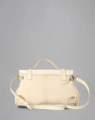Travel Day Bag Pre-Loved Marshmallow White Mixed Material-Hairc