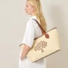 Tree Tote – Raffia Ecru & Bright Oak Raffia & Leather Trim Tree Tote – Raffia Ecru & Bright Oak Raffia & Leather Trim