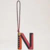 Tri-Colour Leather Keyring – N Midnight Silky Calf Tri-Colour Leather Keyring – N Midnight Silky Calf