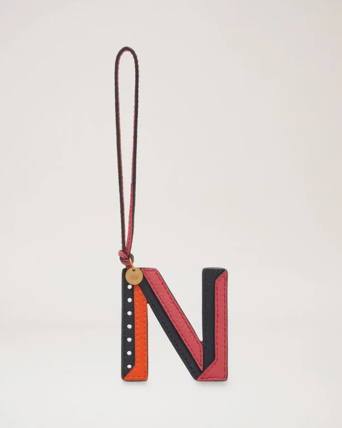 Tri-Colour Leather Keyring – N Midnight Silky Calf Tri-Colour Leather Keyring – N Midnight Silky Calf