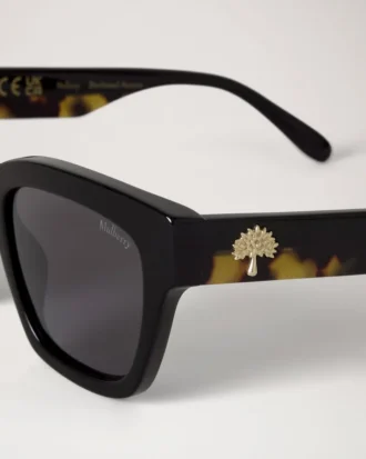Vera Sunglasses Black & Tortoiseshell Bio Acetate