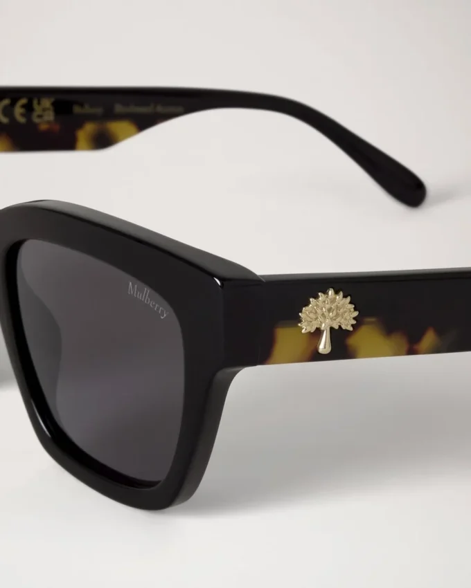 Vera Sunglasses Black & Tortoiseshell Bio Acetate Vera Sunglasses Black & Tortoiseshell Bio Acetate