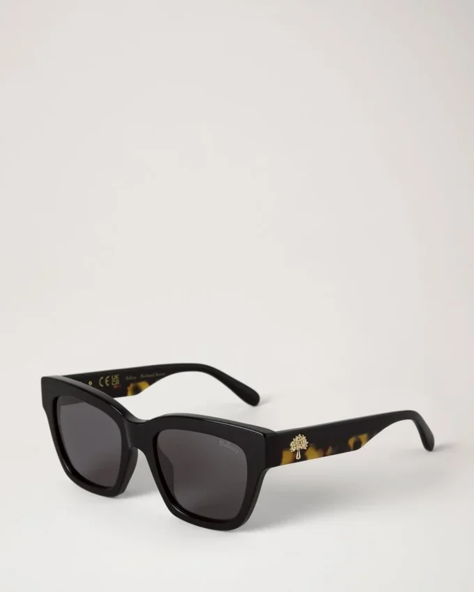 Vera Sunglasses Black & Tortoiseshell Bio Acetate Vera Sunglasses Black & Tortoiseshell Bio Acetate