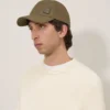 Waxed Baseball Cap Dark Moss Waxed Cotton Men Waxed Baseball Cap Dark Moss Waxed Cotton Men