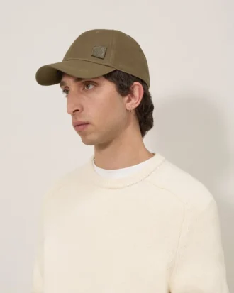 Waxed Baseball Cap Dark Moss Waxed Cotton Men Waxed Baseball Cap Dark Moss Waxed Cotton Men