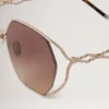 Willow Sunglasses Gold & Teak Metal Sunglasses Willow Sunglasses Gold & Teak Metal Sunglasses