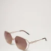 Willow Sunglasses Gold & Teak Metal Sunglasses Willow Sunglasses Gold & Teak Metal Sunglasses