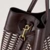 Woven Tote Ebony & Eggshell Woven Leather Gifts for Her Woven Tote Ebony & Eggshell Woven Leather Gifts for Her