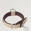 Xs Leather Dog Collar Dune & Oxblood Small Classic Grain Xs Leather Dog Collar Dune & Oxblood Small Classic Grain