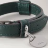 Xs Leather Dog Collar Mulberry Green Small Classic Grain Xs Leather Dog Collar Mulberry Green Small Classic Grain