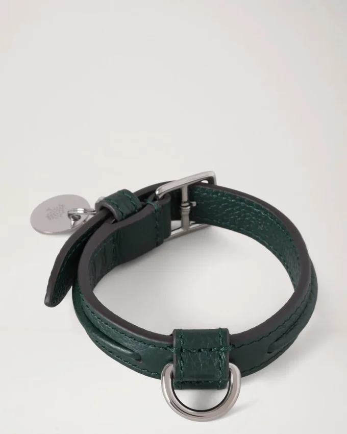 Xs Leather Dog Collar Mulberry Green Small Classic Grain Xs Leather Dog Collar Mulberry Green Small Classic Grain