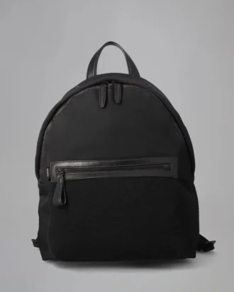 Zipped Backpack Pre-Loved Black Mesh Pre-Loved Bags