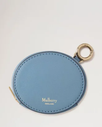Zipped Case Keyring Brighton Blue Micro Classic Grain