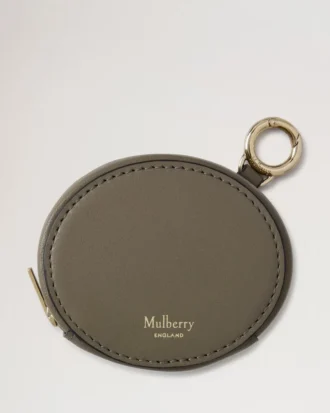 Zipped Case Keyring Linen Green Micro Classic Grain