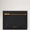 Zipped Credit Card Slip Black Small Classic Grain Zipped Credit Card Slip Black Small Classic Grain