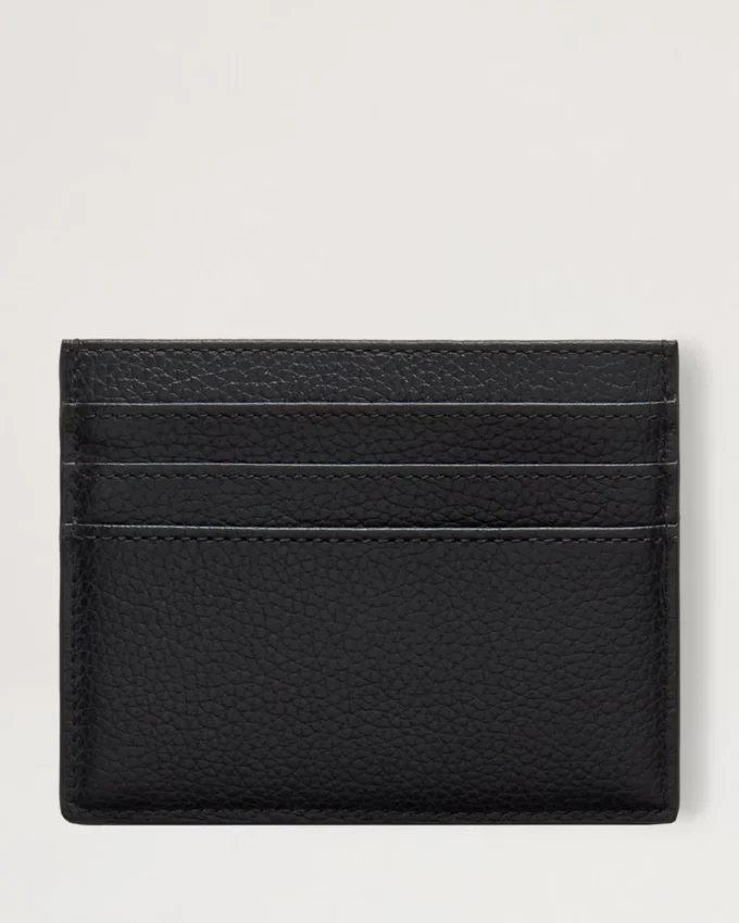 Zipped Credit Card Slip Black Small Classic Grain Zipped Credit Card Slip Black Small Classic Grain